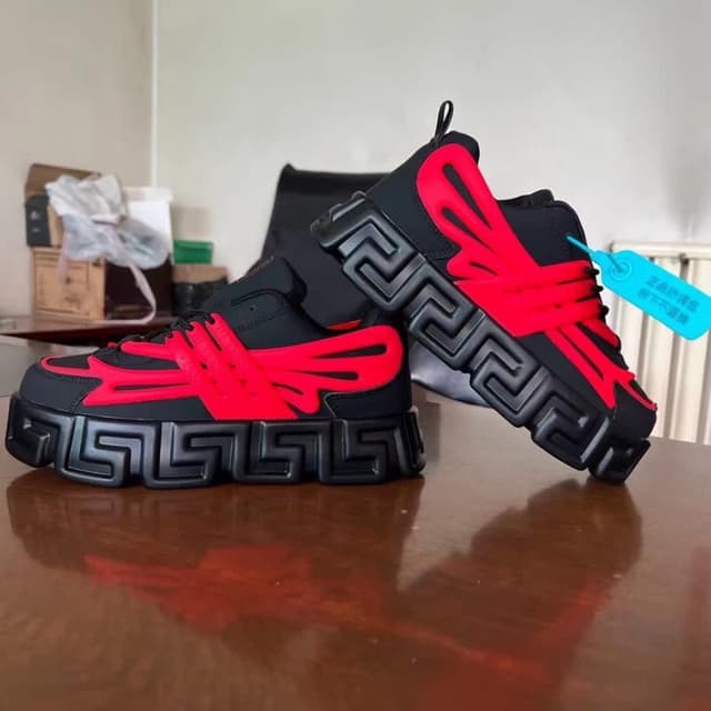 400-Heighten sneaker red black
